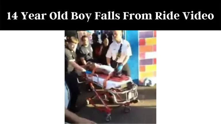 14 Year Old Boy Falls From Ride Video
