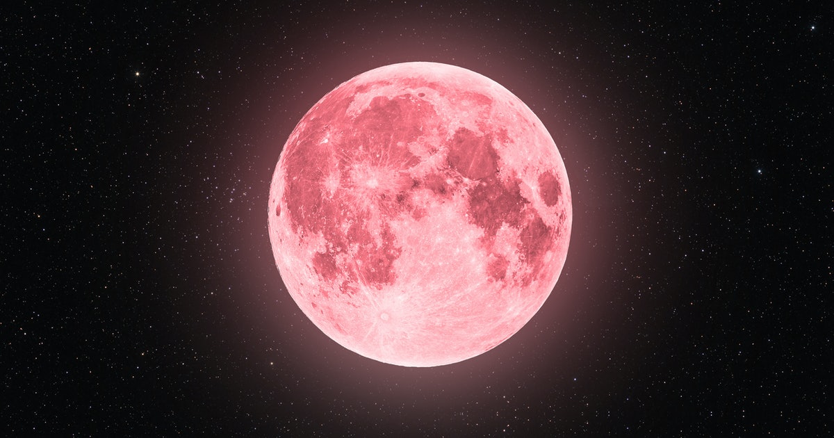Full Moon April 2022 the Pink Moon