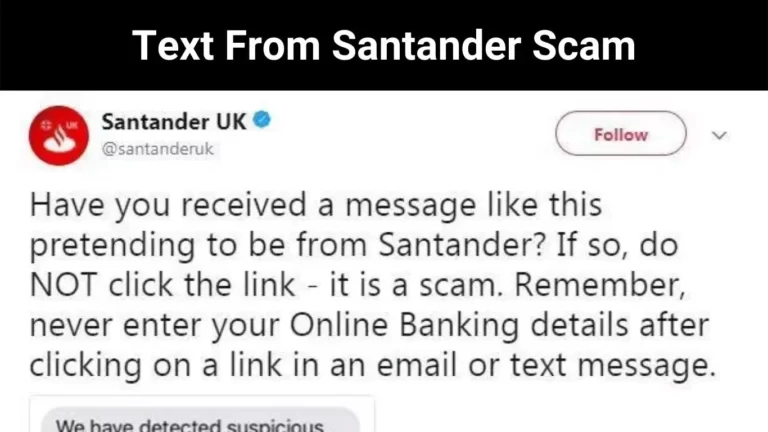 Text From Santander Scam