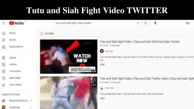 Tutu and Siah Fight Video TWITTER